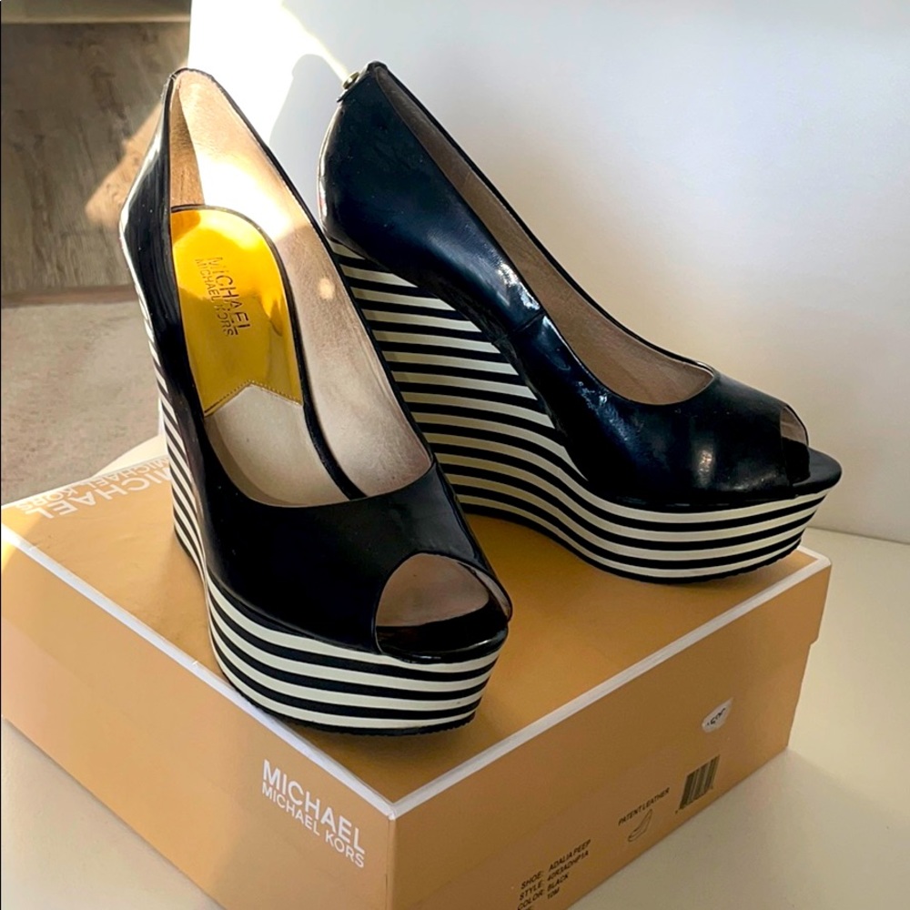 Michael Kors platform wedges!